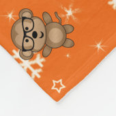 Nerd-Affenschneeflocken Fleecedecke (Ecke)