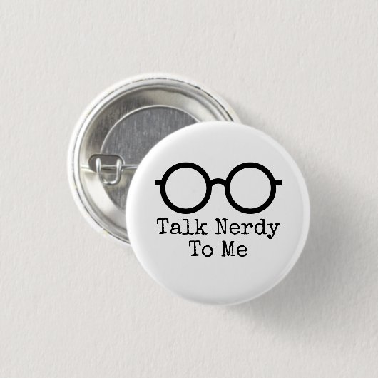 Nerd auf Schaltfläche Button (Vorne & Hinten)