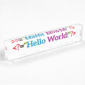 Nerd Baby Goods Namensplakette