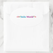 Nerd Baby Goods Ovaler Aufkleber (Tasche)