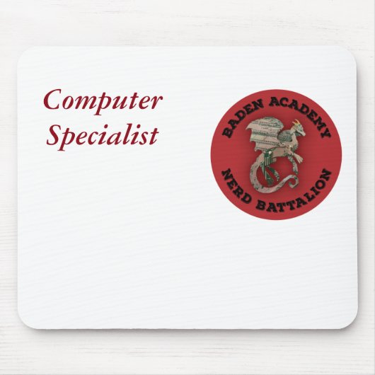 Nerd-Bataillon "Computer Specialist" Mousepad (Vorne)