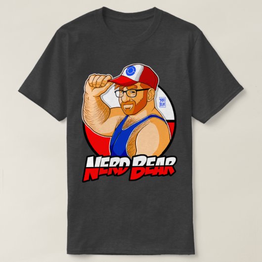 NERD BEAR GINGER T-Shirt (Design vorne)