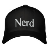 Nerd Bestickte Baseballkappe (Vorderseite)