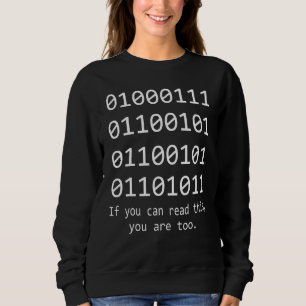 Nerd-Binärkode-Programmierprogramm Sweatshirt