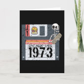 Nerd Birthday 1973 Karte (Vorderseite)