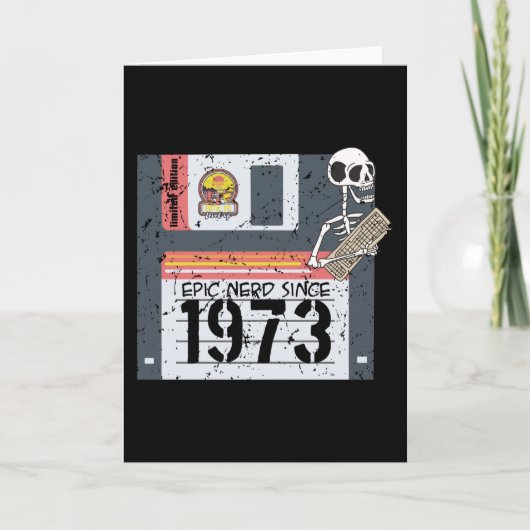 Nerd Birthday 1973 Karte (Vorderseite)
