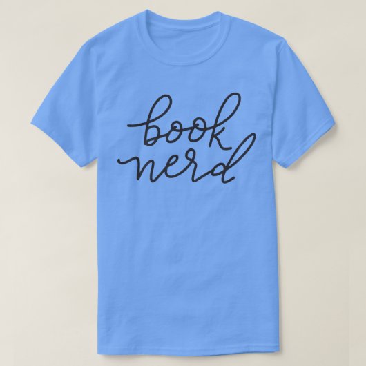 Nerd Blk buchen T-Shirt (Design vorne)