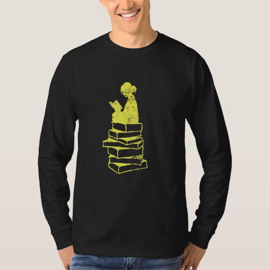 Nerd Book Reading T-Shirt (Vorderseite)
