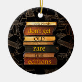 Nerd buchen Buchmacher Buchmacher Lover Bookworm Keramik Ornament (Vorne)