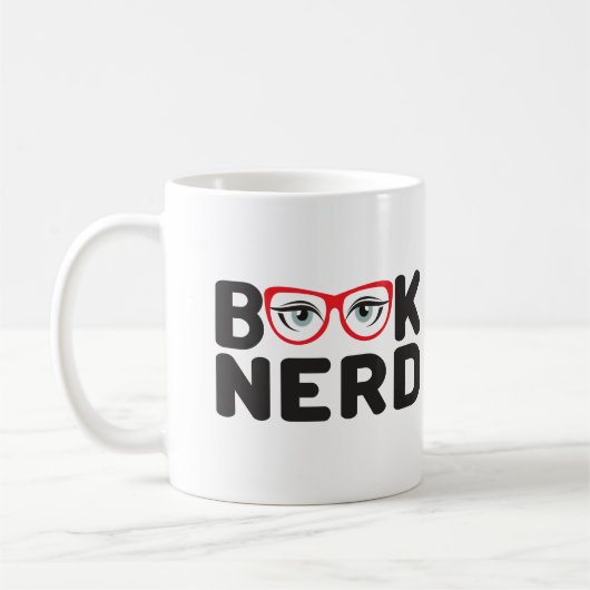 Nerd buchen kaffeetasse (Links)