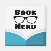 Nerd buchen magnet (Vorne)