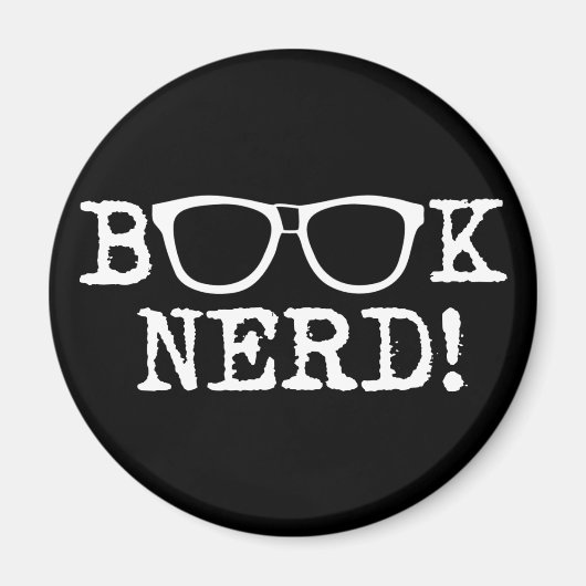 Nerd buchen magnet (Vorne)