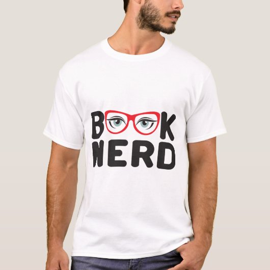 Nerd buchen T-Shirt (Vorderseite)