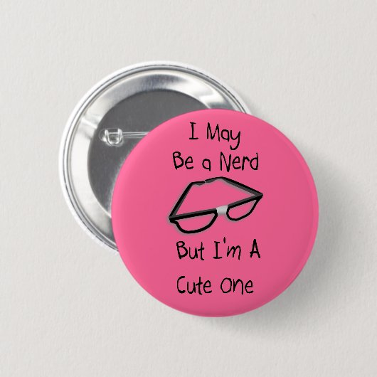 Nerd-Button Button (Vorne & Hinten)