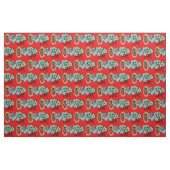 Nerd Cartoon-Monster Stoff (Fat Quarter (45,7 x 55,9 cm))