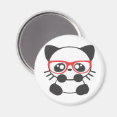 Nerd Cat Magnet (Vorderseite/Rückseite)