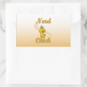 Nerd Chick Rechteckiger Aufkleber (Tasche)