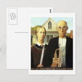 Nerd der American Band Postkarte (Vorne/Hinten)