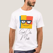 Nerd der Farbblockleuchte T-Shirt (Vorderseite)
