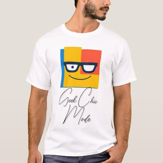 Nerd der Farbblockleuchte T-Shirt (Vorderseite)