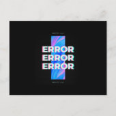 Nerd-Design - FEHLER Postkarte (Vorderseite)