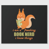 Nerd Eichhörnchen Geschenkpapier (Flach)