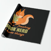 Nerd Eichhörnchen Geschenkpapier (Ungerollt)