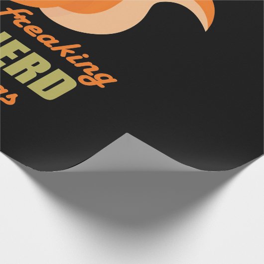 Nerd Eichhörnchen Geschenkpapier (Ecke)