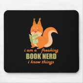 Nerd Eichhörnchen Mousepad (Vorne)