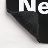 Nerd ein Wort weiße Text minimalistisch lustiges D Mousepad (Ecke)