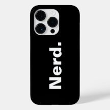 Nerd ein Wort weißer Text Minimalismus lustiges De