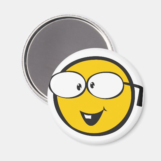 Nerd Emoji Magnet (Vorderseite/Rückseite)