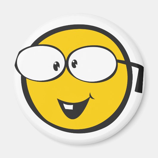 Nerd Emoji Magnet (Vorne)