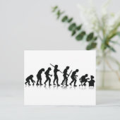 Nerd Evolution Postkarte (Stehend Vorderseite)