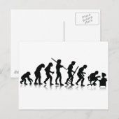 Nerd Evolution Postkarte (Vorne/Hinten)