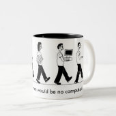 Nerd-Evolutions-Tasse Zweifarbige Tasse (VorderseiteRechts)