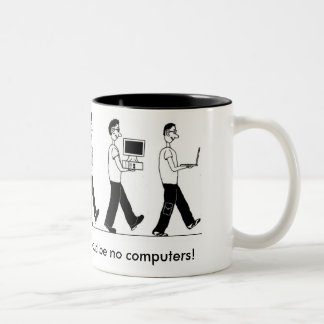 Nerd-Evolutions-Tasse Zweifarbige Tasse