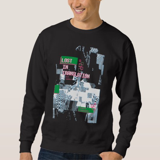 Nerd-Fehler T für den Retro-Computer Glitch Geek Sweatshirt (Vorderseite)