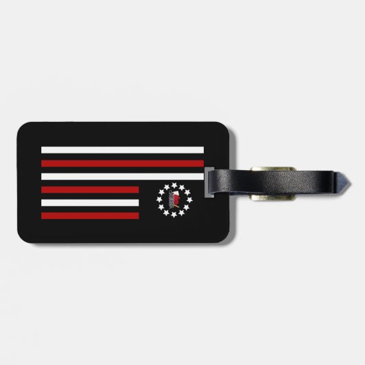 Nerd - Flagge Gepäckanhänger (Rückseite horizontal)