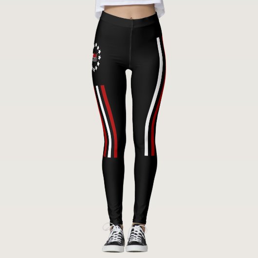 Nerd - Flagge Leggings (Vorderseite)