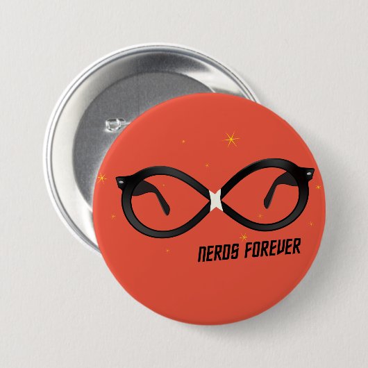 Nerd Forever Button (Vorne & Hinten)