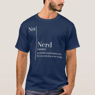 Nerd Funny Dictionary Definition Intellect Badass T-Shirt