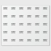Nerd? Funny, Geeky Design Geschenkpapier (Flach)