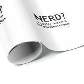 Nerd? Funny, Geeky Design Geschenkpapier (Rolleneckpunkt)