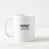 Nerd? Funny, Geeky Design Kaffeetasse (Links)