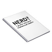 Nerd? Funny, Geeky Design Notizblock (Rechte Seite)