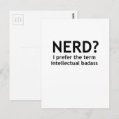 Nerd? Funny, Geeky Design Postkarte (Vorne/Hinten)