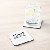 Nerd? Funny, Geeky Design Untersetzer (Rechte Seite)