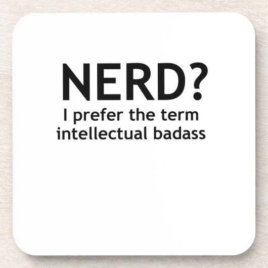 Nerd? Funny, Geeky Design Untersetzer (Vorderseite)