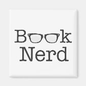 Nerd Funny Spectacle Text Magnet (Vorne)
